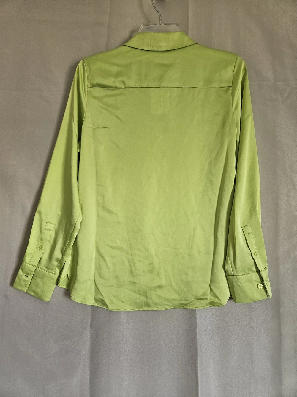 a new day Lime Green Button-Up Blouse Size XS